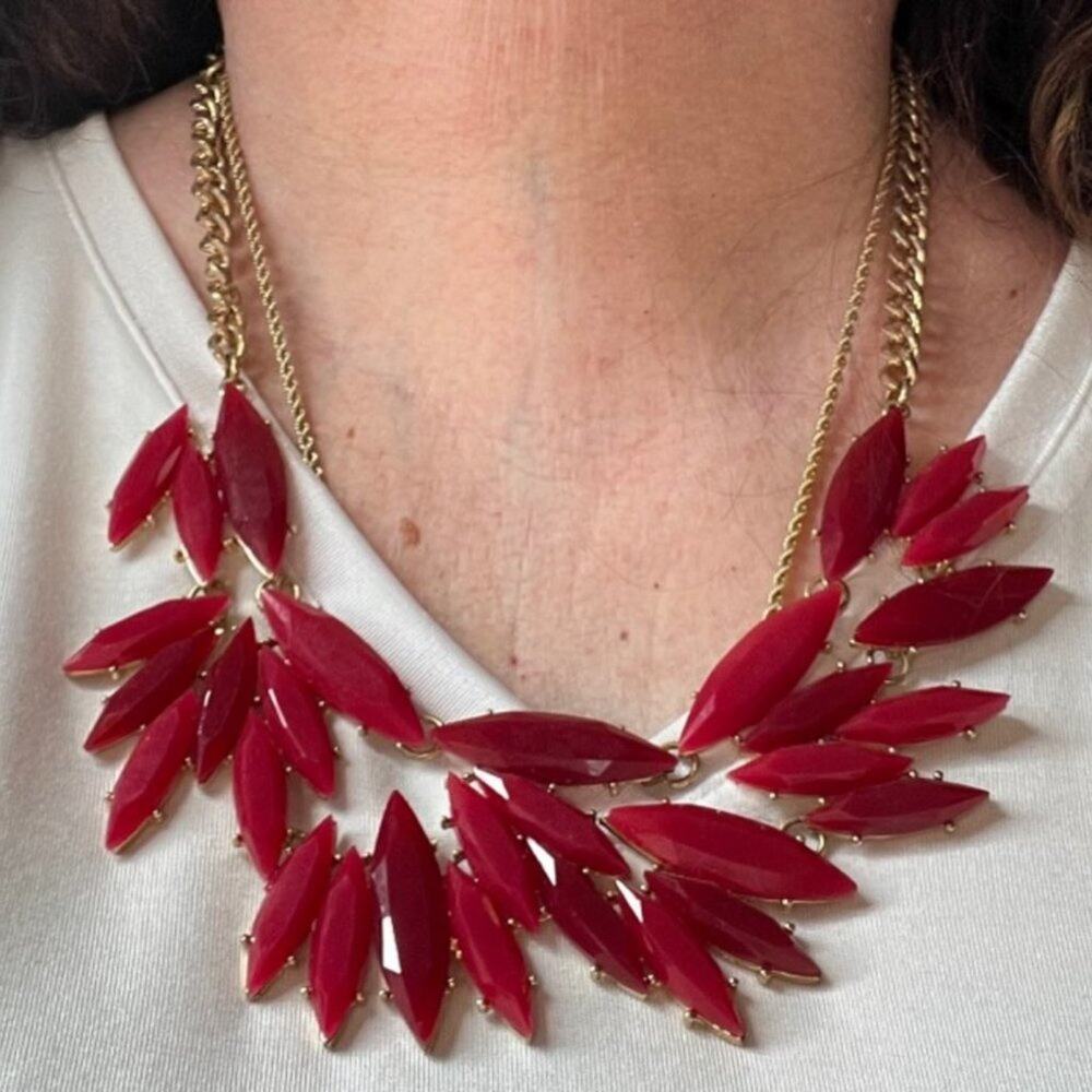 Ruby Statement Vine Necklace - Picture 5 of 9
